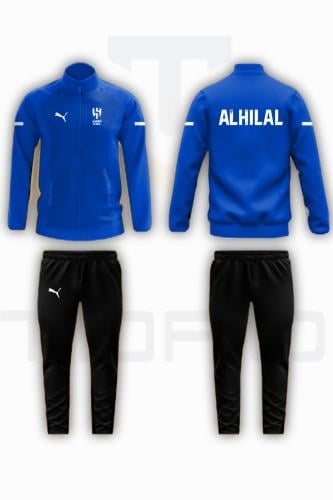 طقم جاكت ازرق بشعار نادي الهلال