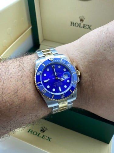 رولكس سمبانير الزرقاء هاي كواليتي