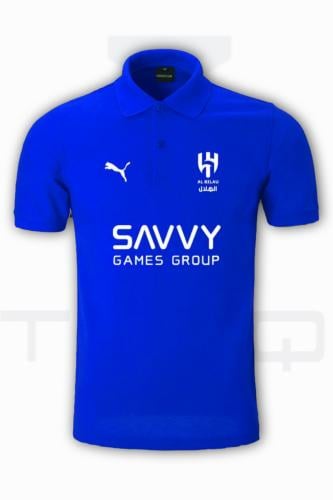 تيشيرت بولو الهلال ازرق