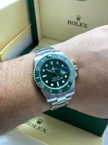 رولكس سمبانير  هاي كواليتي مينى أخضر