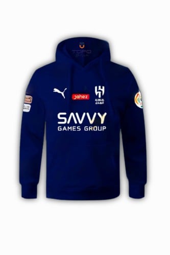 بلوفر بشعار الهلال لون كحلي _متجر تدفق