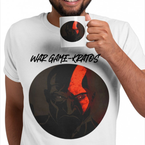 تيشيرت و كوب- Unisex Tshirt (KRATOS)