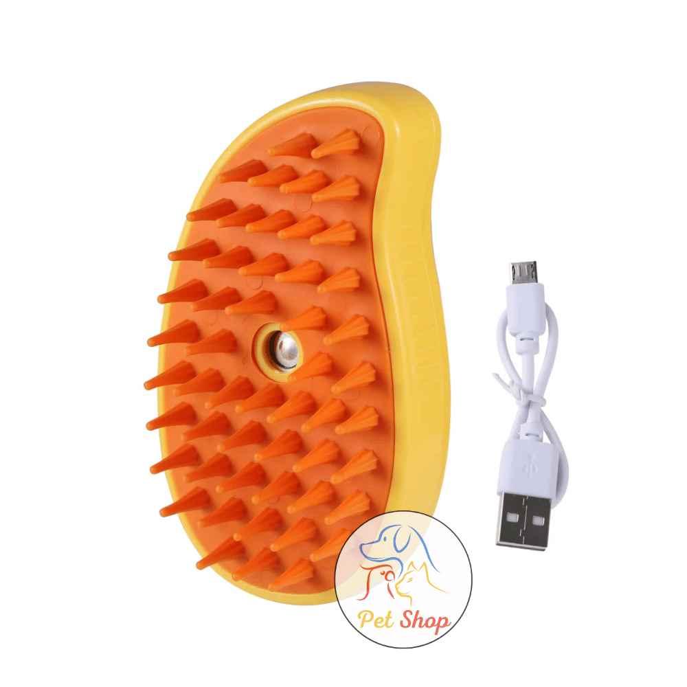 مشط بخار مع شاحن USB لفرو القطط