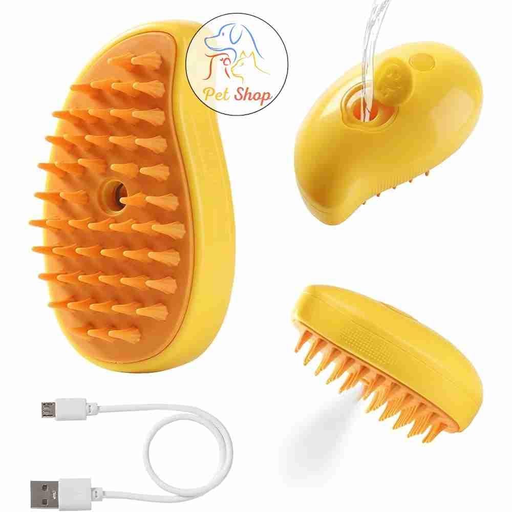 مشط بخار مع شاحن USB لفرو القطط