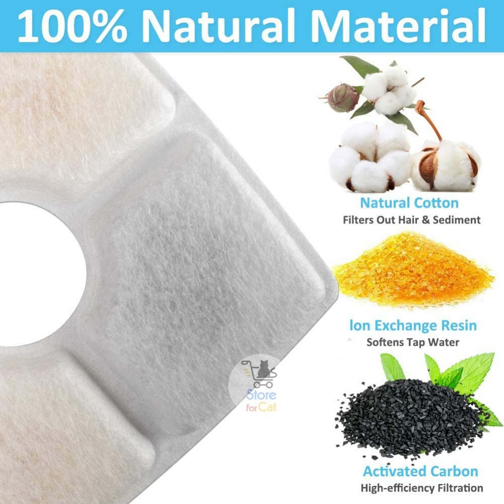 4 قطع من فلاتر نافورة المياه | تنقية وتوزيع مياه النافورة