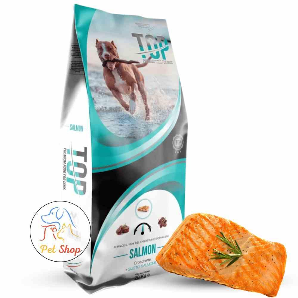 Top Dry Dog Food Salmon Flavor 20kg بيت شوب الصفحة الرسمية
