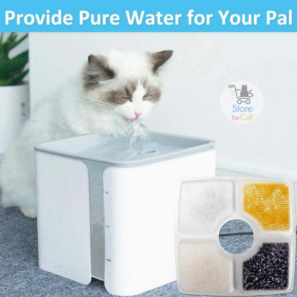 4 قطع من فلاتر نافورة المياه | تنقية وتوزيع مياه النافورة