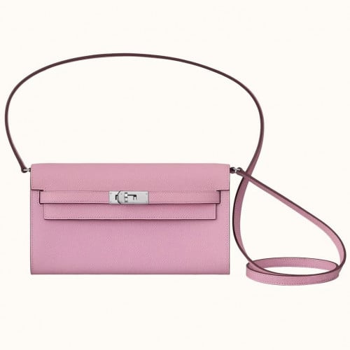 Baby pink clutch