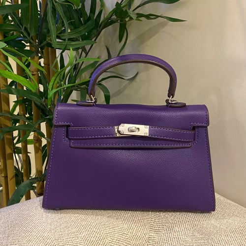 شنطة كيلي Purple silver-22