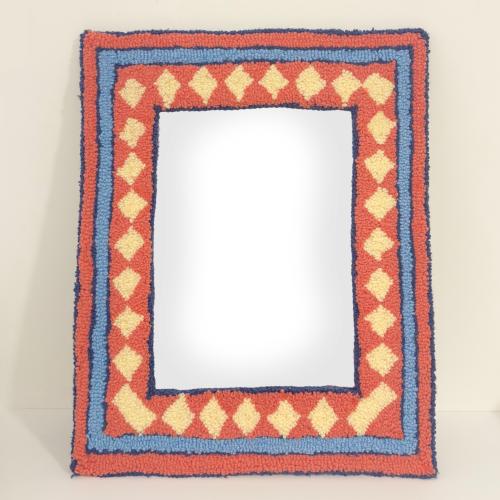 Frame tufted Mirror