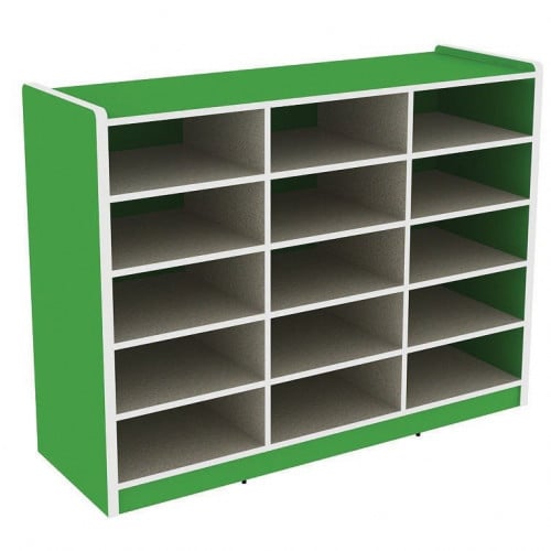 وحدة تخزين 15 فتحة 90*40*120سم - أحمر