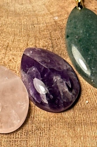 قلادة جمشت دمعة Drop Amethyst