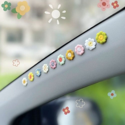 زينة سيارة بشكل ورود