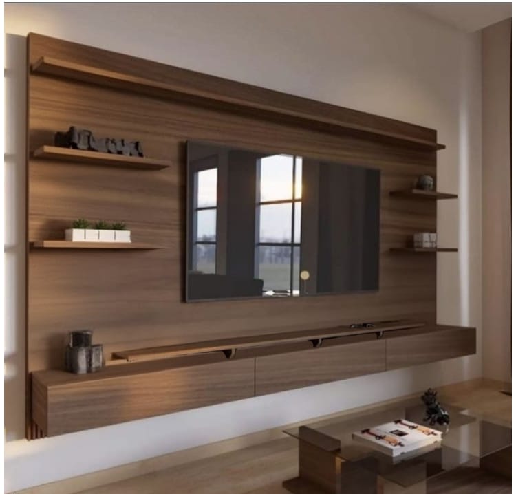 طاولة تلفاز مع رفوف صغيرة (تفصيل)