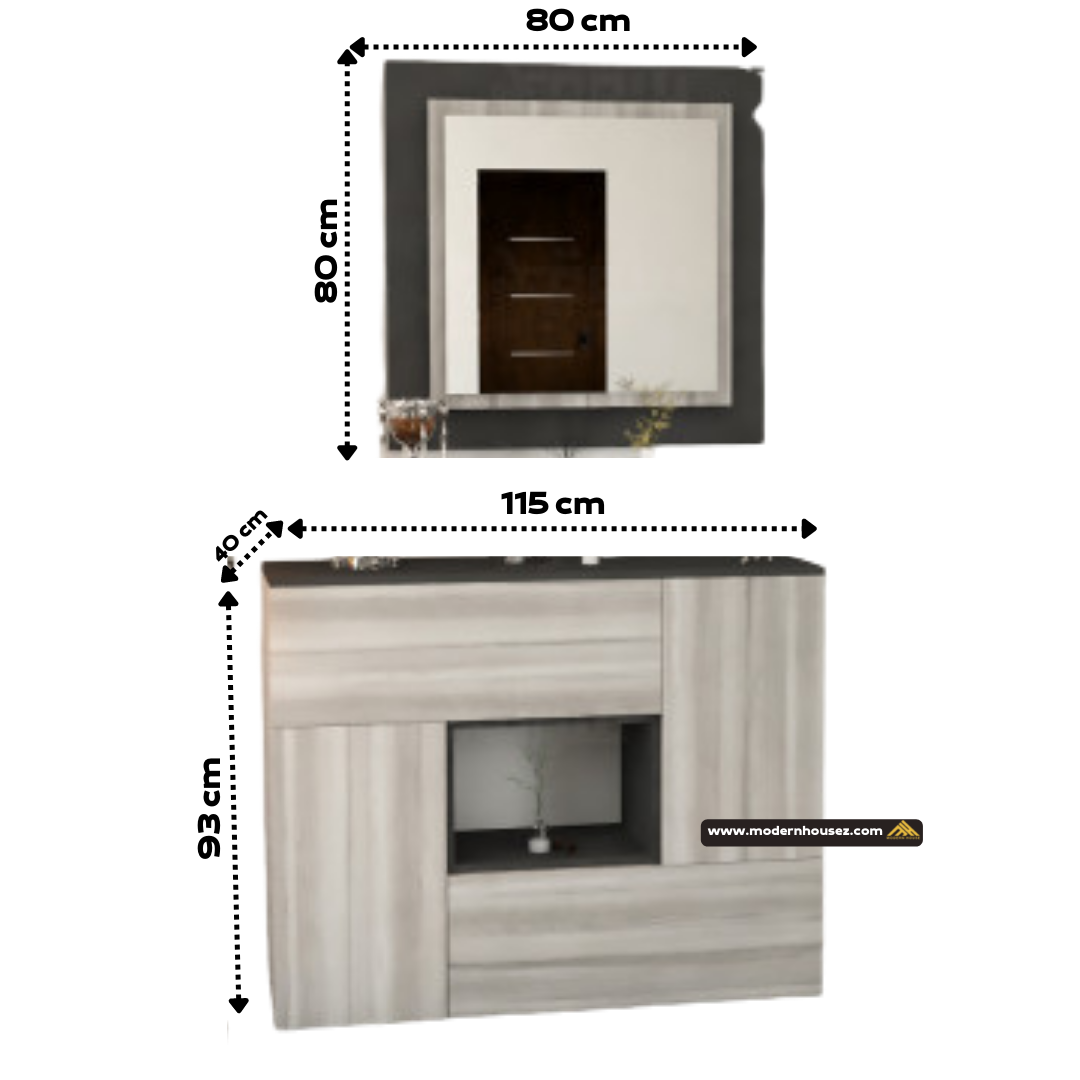 مدخل رمادي غامق مع رمادي فاتح -موديل Md01