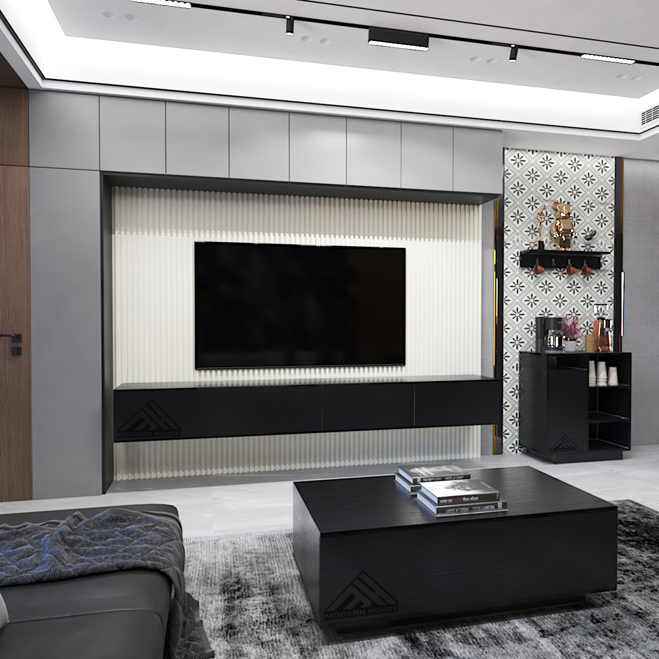 طقم طاولات لون اسود- موديل Lusy