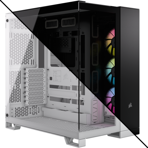 كورسير iCUE LINK 6500X RGB Mid-Tower ATX Dual Cham...