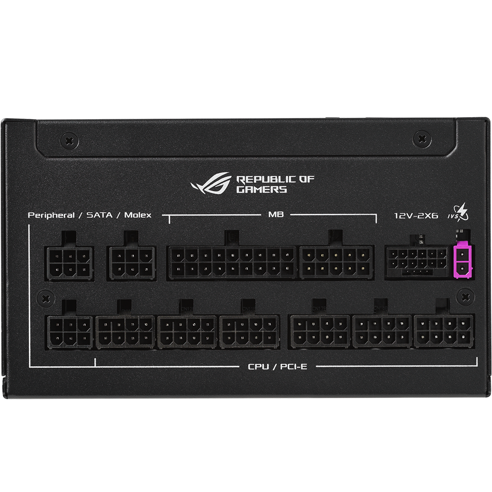اسوس ROG STRIX 1000W Platinum مزود طاقة بلاتينوم قابل للتخصيص بالكامل
