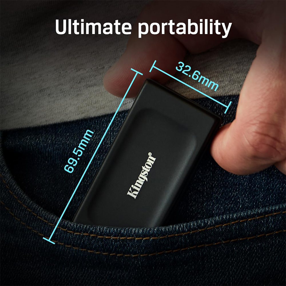 كيتجستون XS1000 محرك أقراص محمول SSD خارجي USB 3.2 Gen 2