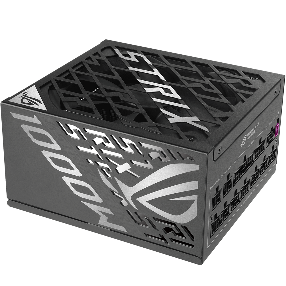 اسوس ROG STRIX 1000W Platinum مزود طاقة بلاتينوم قابل للتخصيص بالكامل