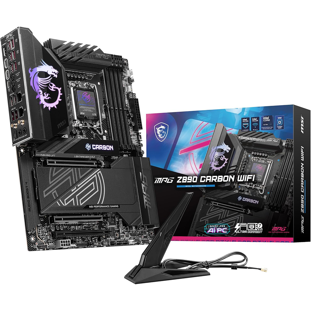 MSI MPG Z890 CARBON WIFI, LGA 1851 Socket For Intel CPUs Motherboard