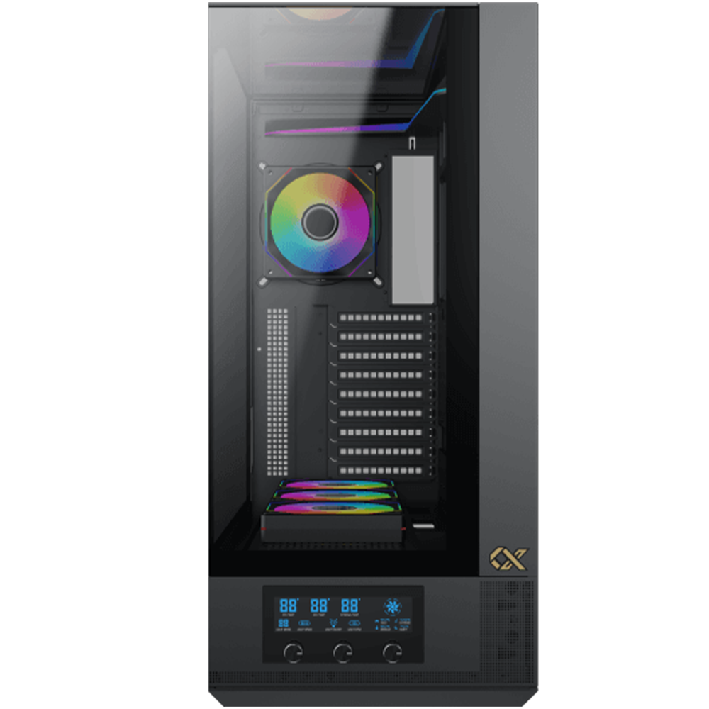 زيجماتيك Vision Pro كيس بي سي بحجم E-ATX Mid Tower مع 8 مراوح ARGB