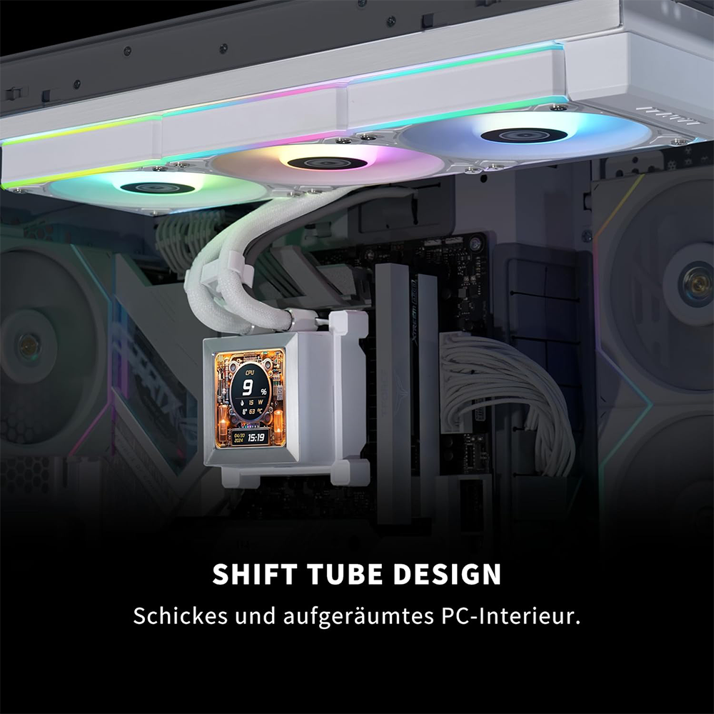 Lian Li Hydroshift LCD 360R AIO CPU Liquid Cooler 360mm 3 x Lian Li Hydroshift LCD 360R AIO CPU Liquid Cooler 360mm 3 x