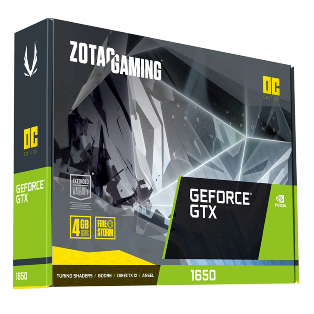 ZOTAC GAMING GeForce GTX 1650 OC 4GB GDDR6 Gaming Graphics Card