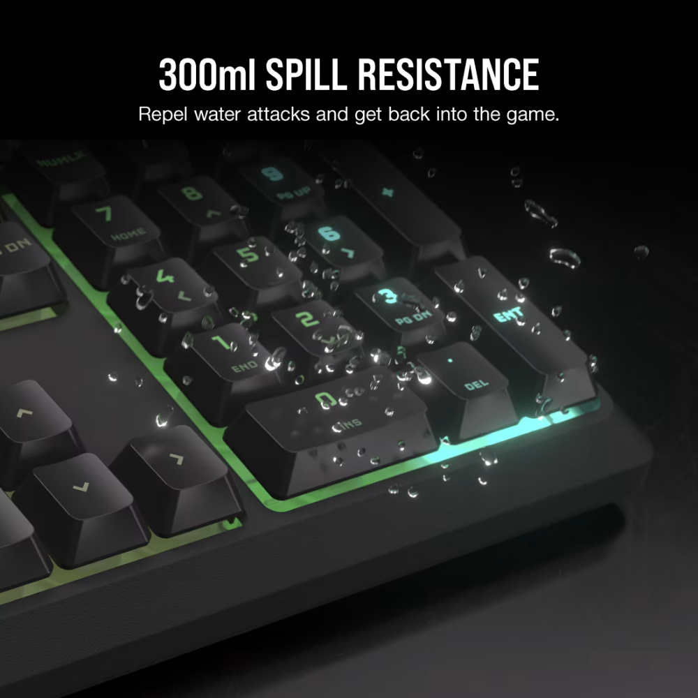 Corsair K55 CORE RGB Gaming Keyboard Full Size — Black
