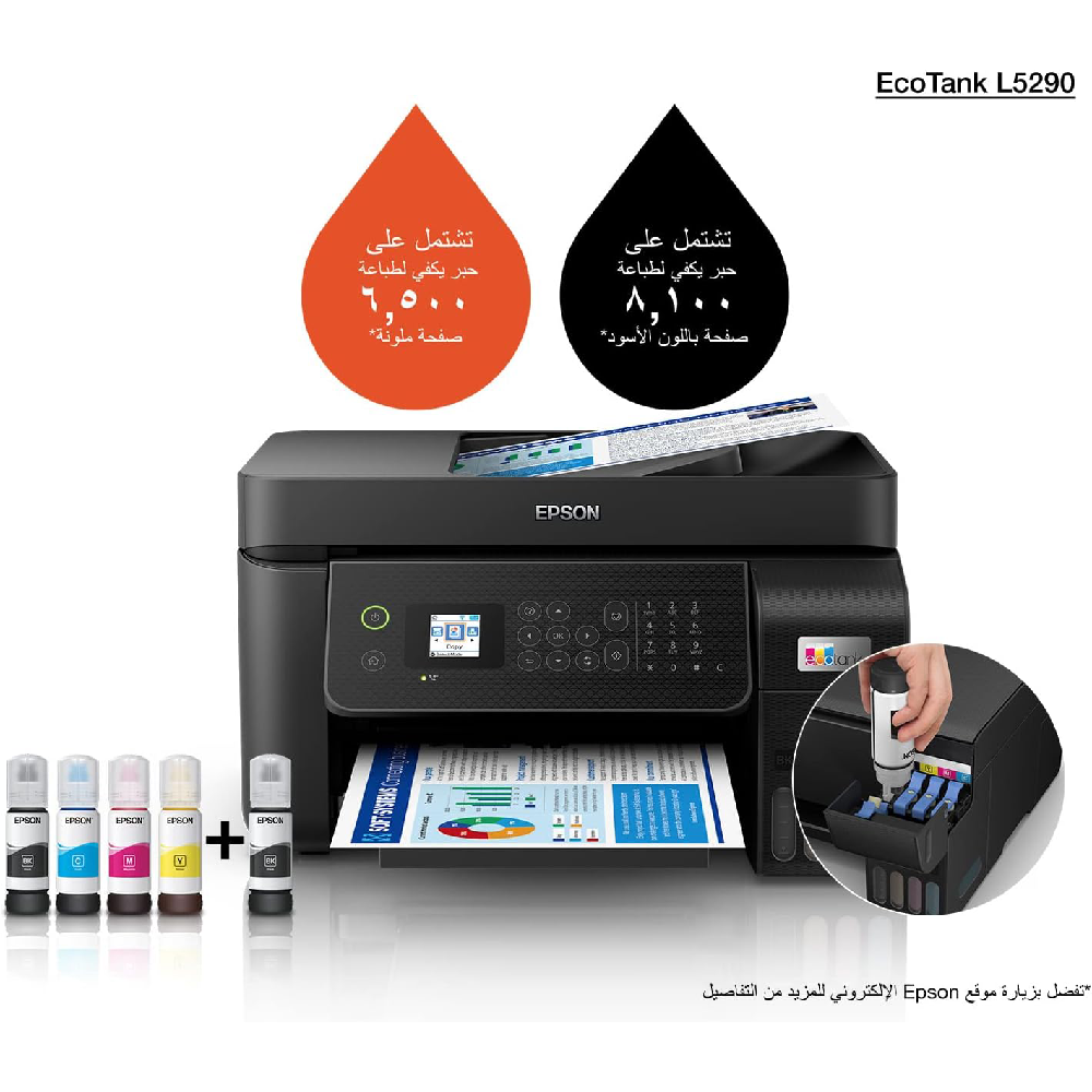 EPSON EcoTank L5290 Wi-Fi All-in-One Ink Tank Printer - Tech