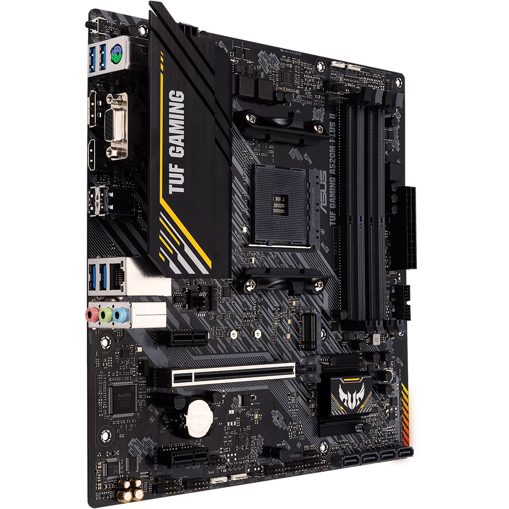 ASUS TUF GAMING A520M-PLUS II DDR4, AM4 Socket Motherboard