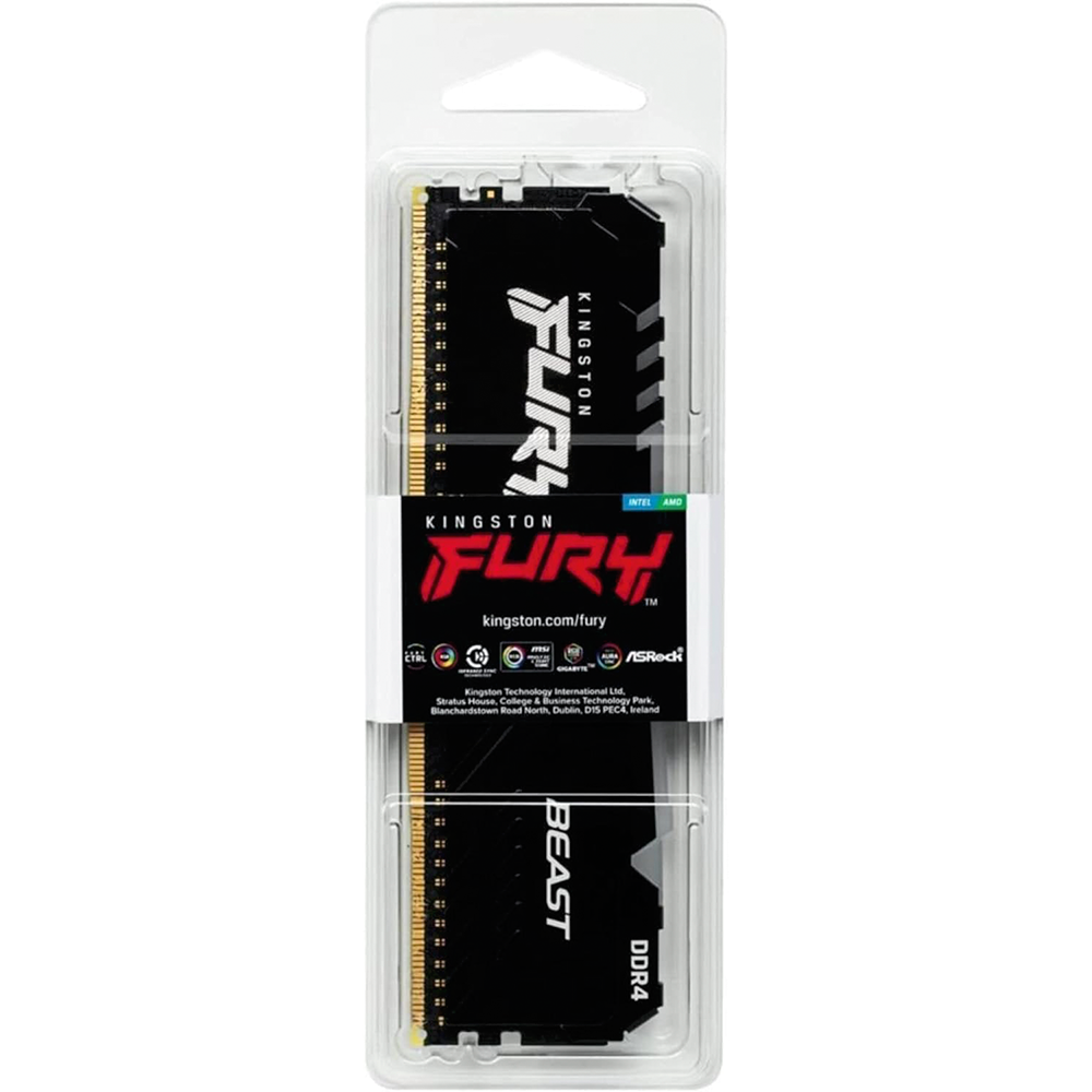 كينجستون Fury Beast RGB 8GB 3600MT/s DDR4 CL17 ذاكرة سطح مكتب واحدة