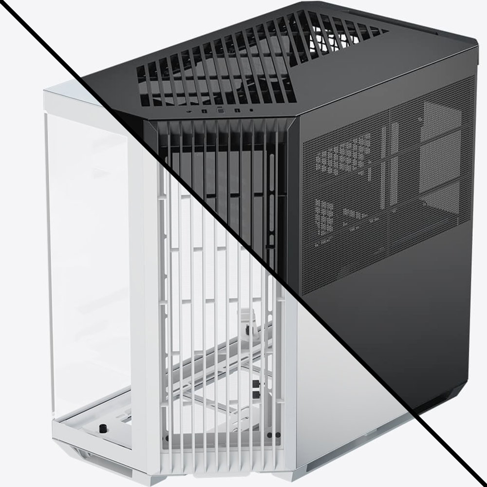 ابنكس V1 كيس بي سي بحجرتين مزدوجتين بحجم ATX Mid Tower