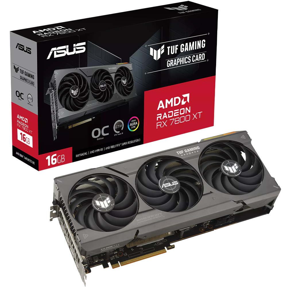 ASUS Dual Radeon™ RX 7800 XT OC Edition 16GB GDDR6