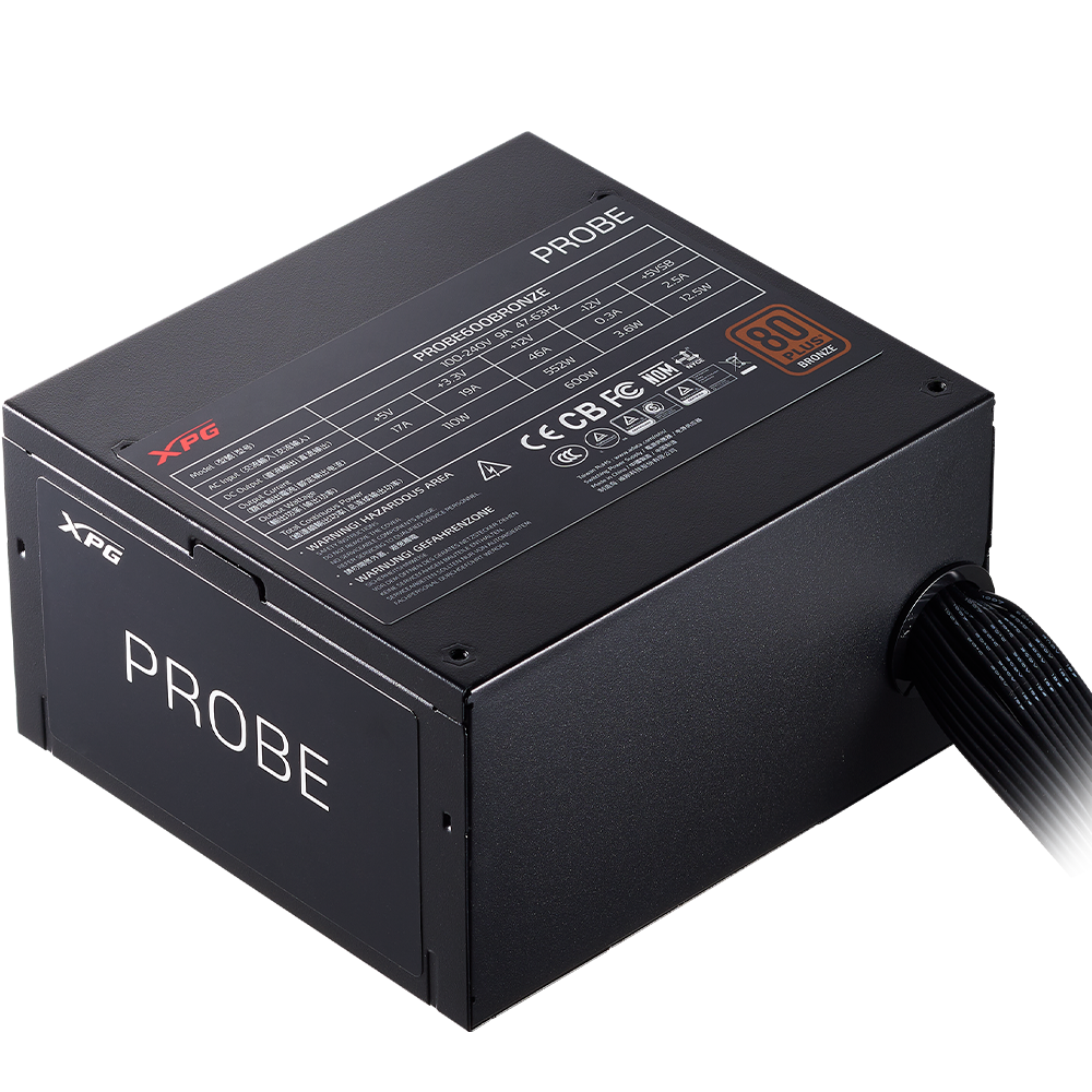 اكس بي جي PROBE 600W مزود طاقة بكفاءة 80 بلس برونز
