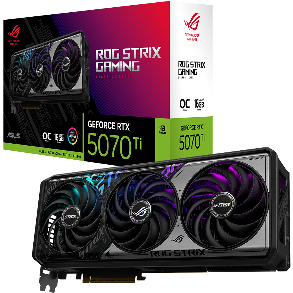 ASUS ROG Strix GeForce RTX 5070 Ti 16GB GDDR7 OC Edition Graphics