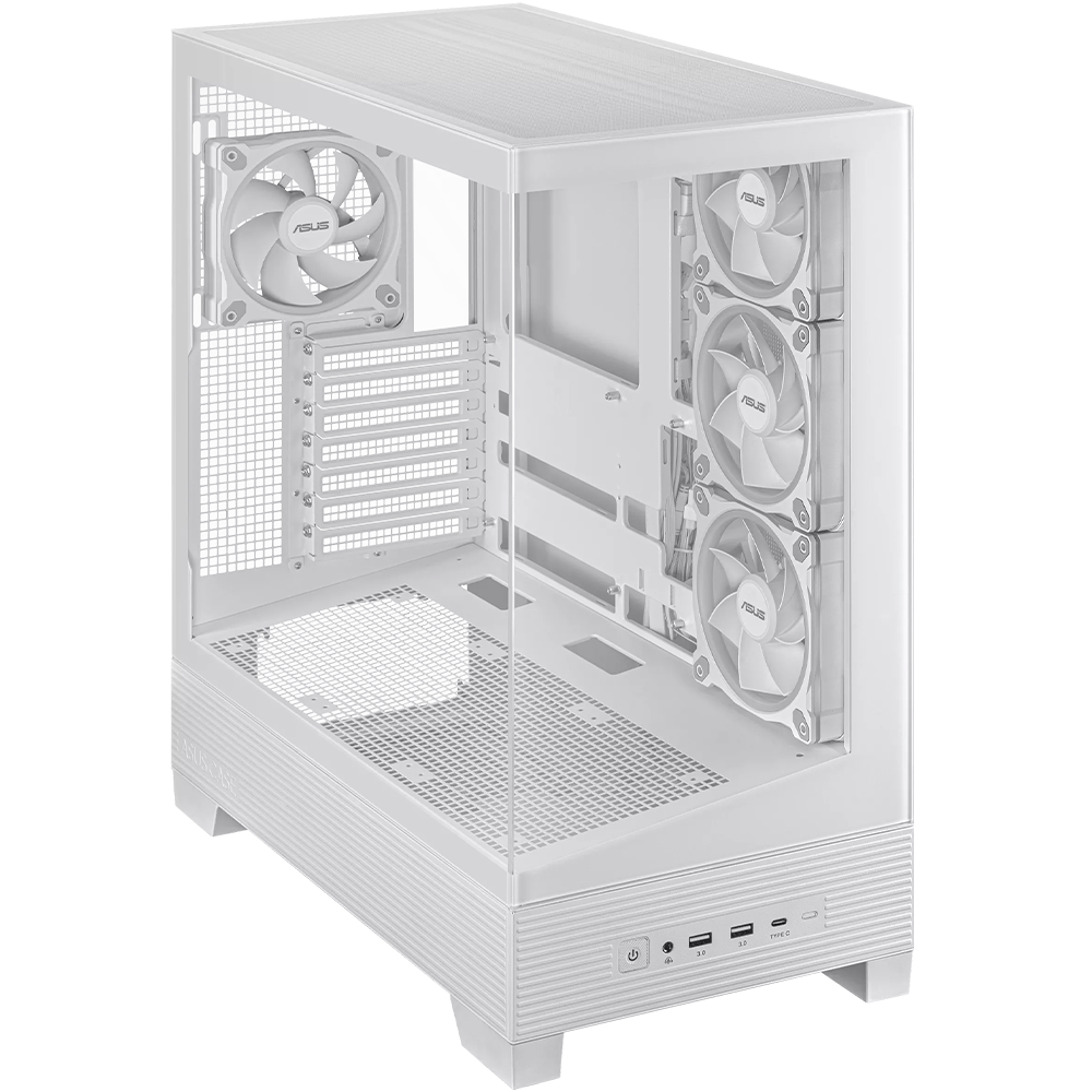 ASUS A31 Plus TG ARGB ATX Mid Tower PC Case With 4x ARGB Fans