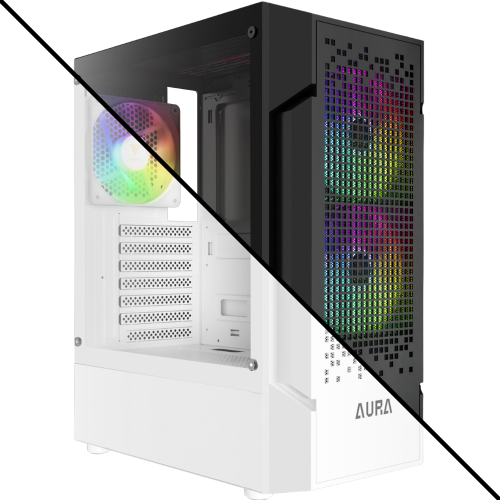 Gamdias AURA GC7 ATX Mid Tower PC Case With 3x 120mm ARGB