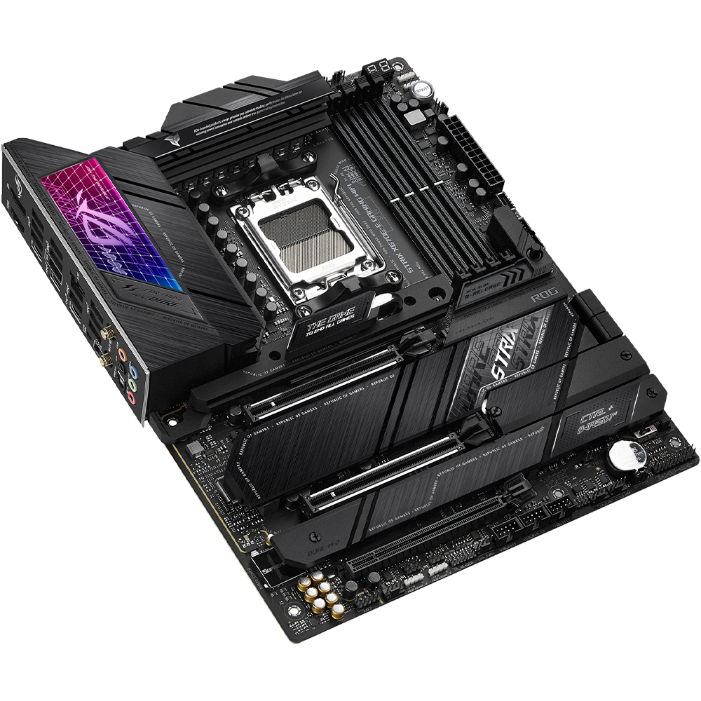 اسوس ROG STRIX X670E-E GAMING WIFI اللوحة الام بمقبس AM5 لمعالجات AMD