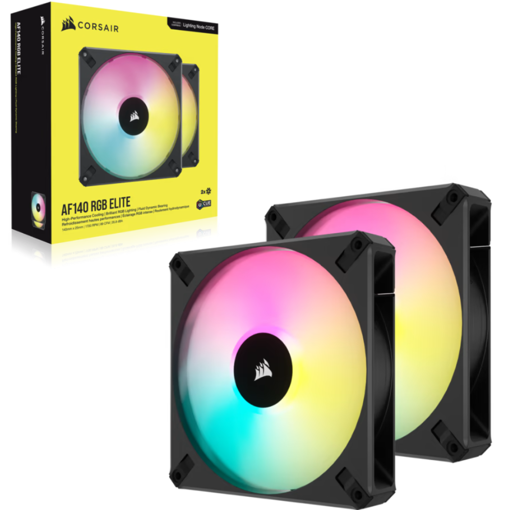 كورسير iCUE AF140 RGB ELITE 140mm PWM طقم مروحتين 140 مم