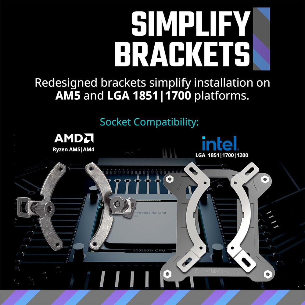 Cooler Master Am4 Water Cooler Bracket Cooler Master T400i CPU