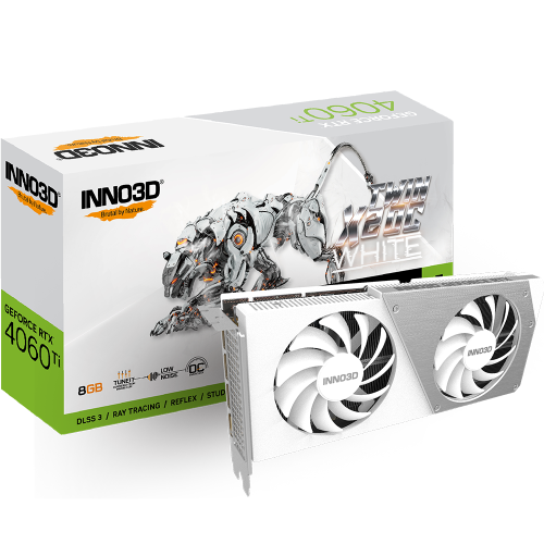 INNO3D GeForce RTX 4060 TI 8GB Twin X2 OC White Graphics
