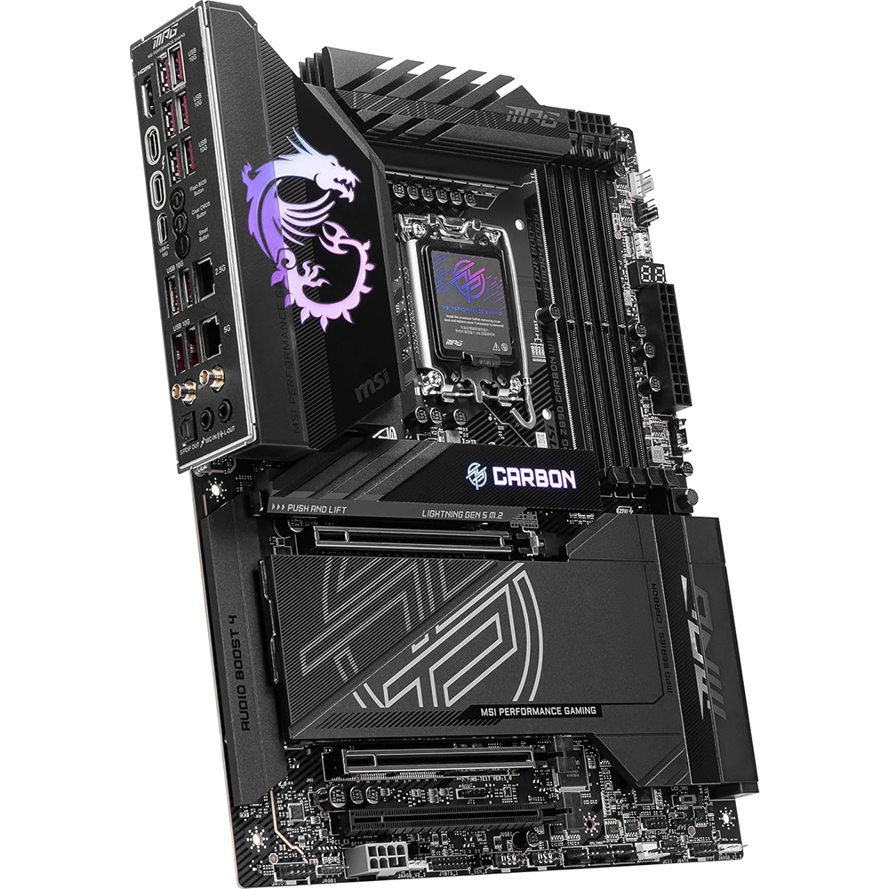 MSI MPG Z890 CARBON WIFI, LGA 1851 Socket For Intel CPUs