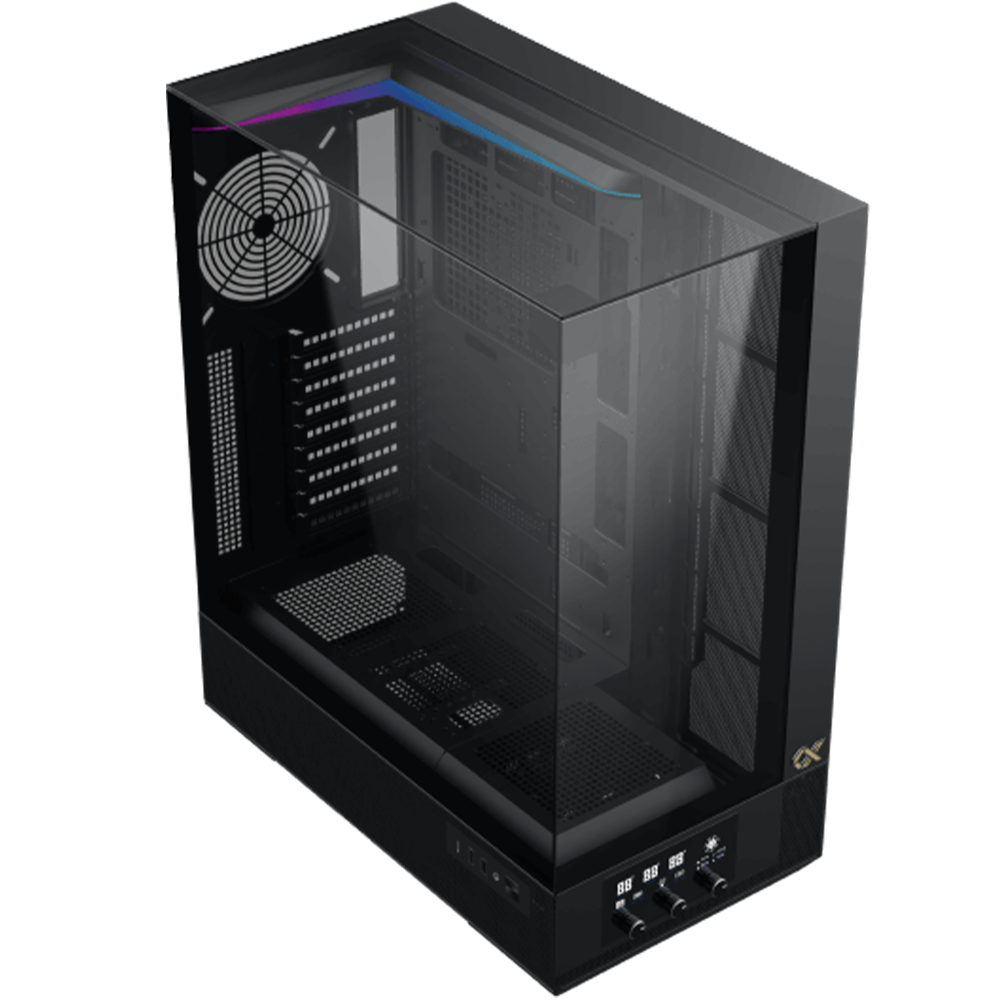 زيجماتيك Vision Pro كيس بي سي بحجم E-ATX Mid Tower مع 8 مراوح ARGB