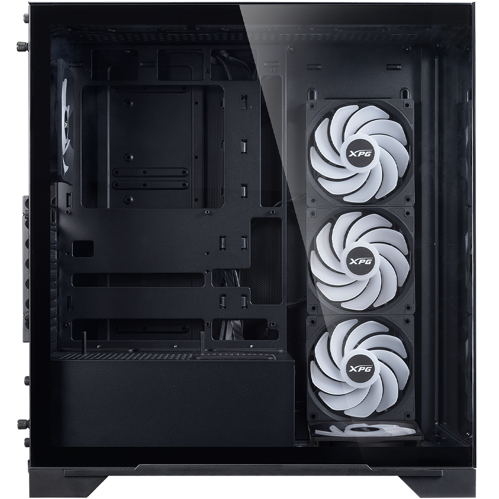 اكس بي جي INVADER X BTF كيس بي سي بحجم ATX Mid Tower مع 5 مراوح ARGB
