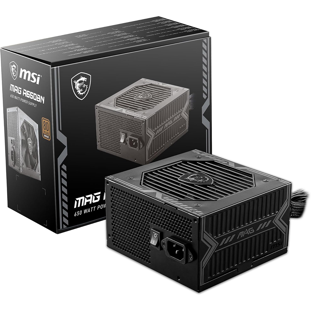 MSI MAG A650BN 80 Plus Bronze 650W Power Supply