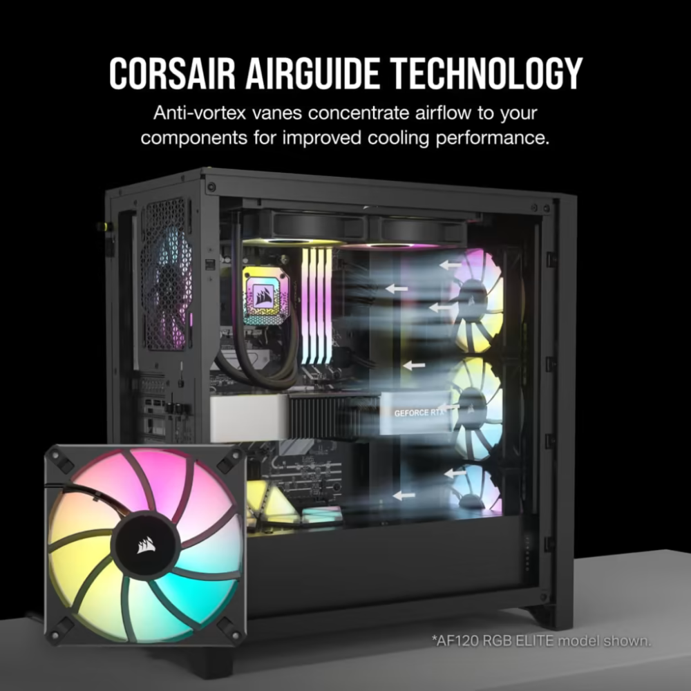 كورسير iCUE AF140 RGB ELITE 140mm PWM طقم مروحتين 140 مم