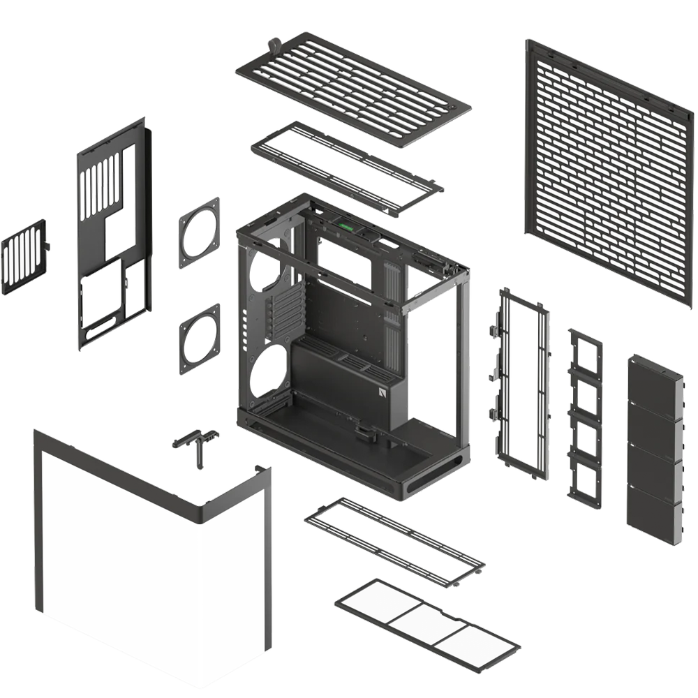 هافن HS 420 Base Edition كيس بي سي بحجم E-ATX Mid Tower