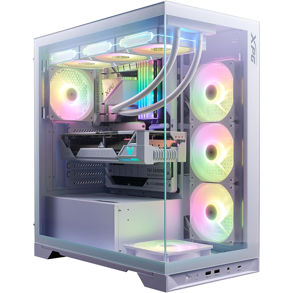 اكس بي جي INVADER X BTF كيس بي سي بحجم ATX Mid Tower مع 5 مراوح ARGB