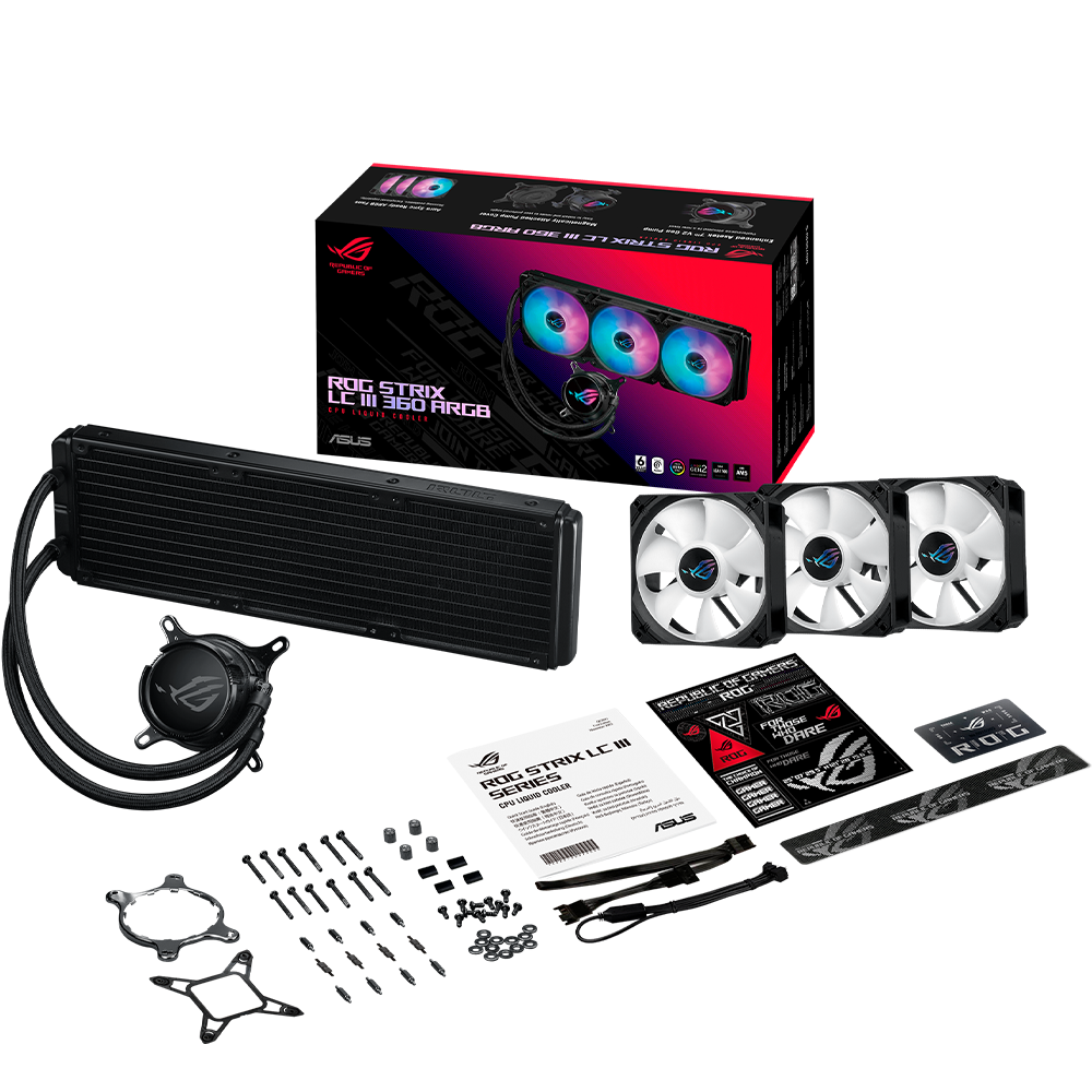 ASUS ROG Strix LC III 360 ARGB AIO CPU Liquid Cooler 360mm